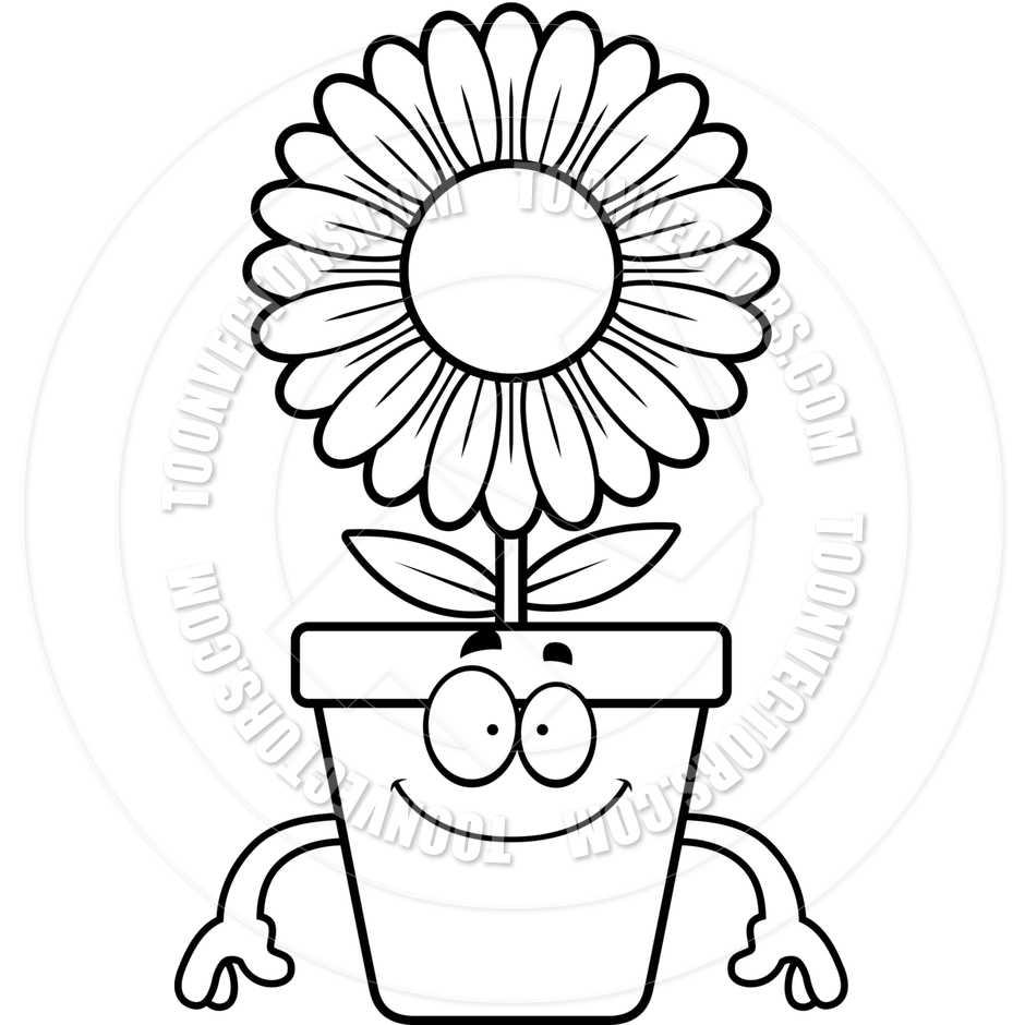 940x940 Flower Pot Clip Art Black And White