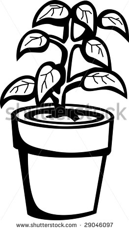 263x470 Flower Pot Clipart Chadholtz
