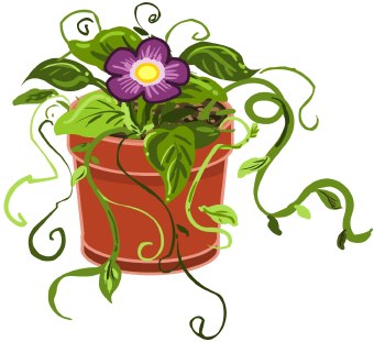 340x311 Flower Pot Clip Art
