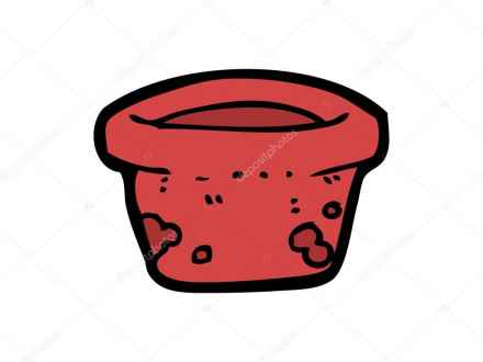 440x330 Flower Vase Clip Art, Cartoon Empty Plant Pot