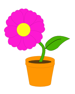 252x315 Pot Plant Clipart Cute Flower