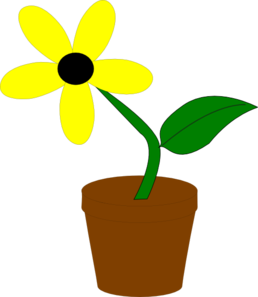 258x297 Yellow Flower Clip Art