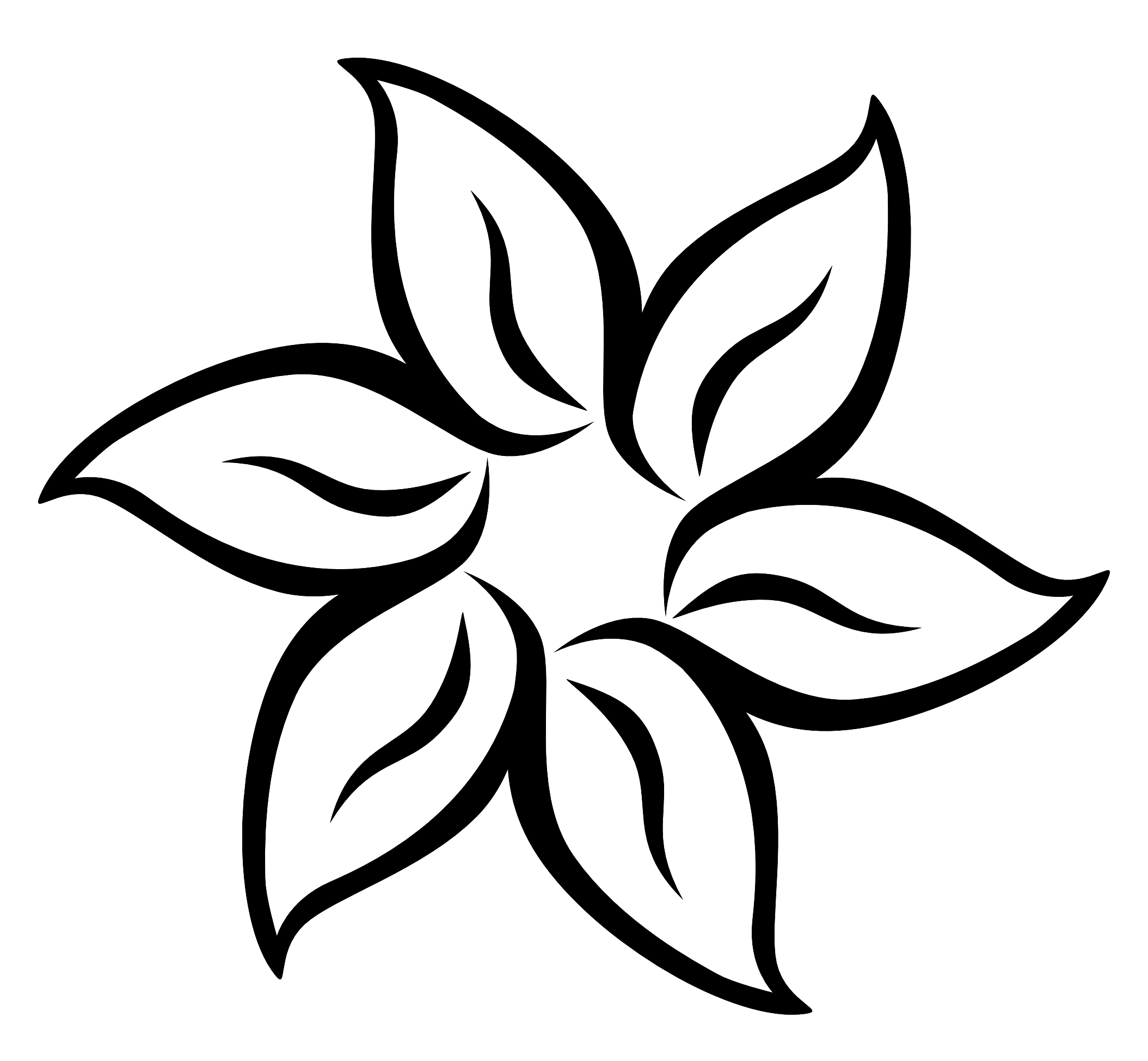 2109x1950 Flower Silhouette Png Image