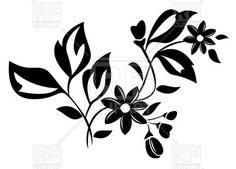 236x169 Flower Silhouette Dessins Broderie Flower