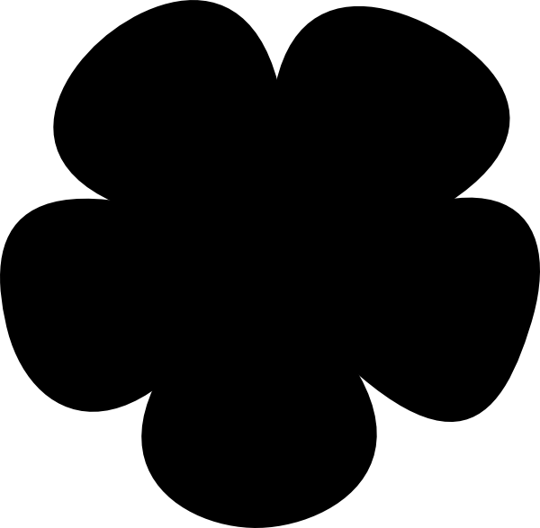 600x587 Simple Flower Clip Art