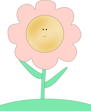 315x385 Happy Face Flower Clip Art