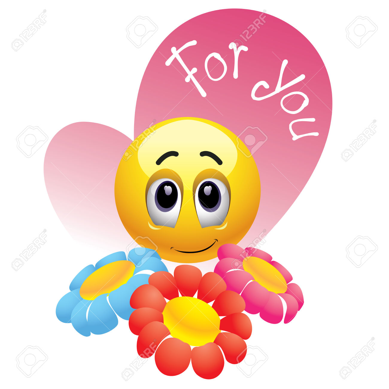 1300x1300 Best Smiley Face Flower