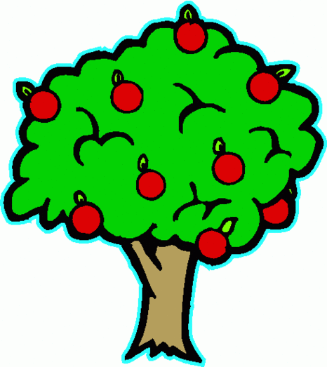 466x523 Clipart Apple Tree