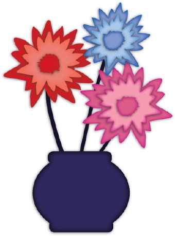 340x459 Flowers In A Vase Clip Art