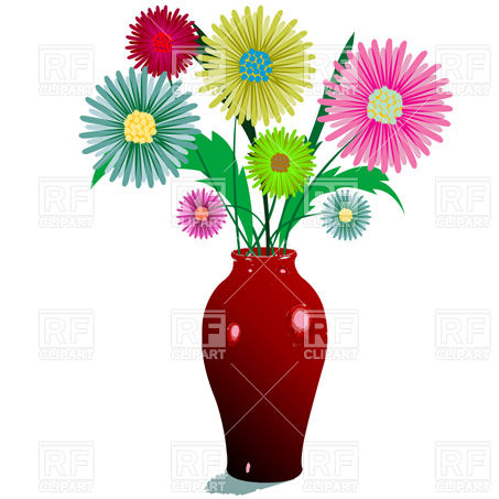 453x453 Vase Clipart Vector Flower