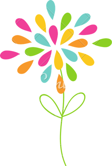 372x550 Colorful Flower Vector