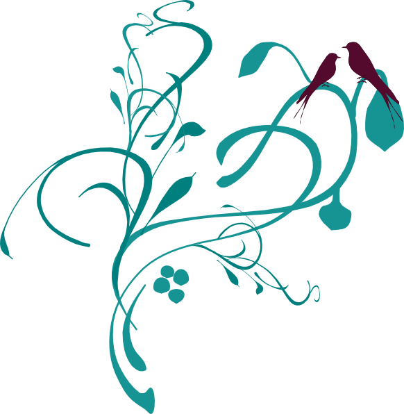 582x596 Clip Art Flowers And Vines 2