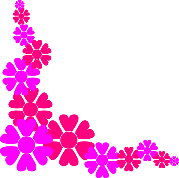 600x597 Flowers Clipart Borders