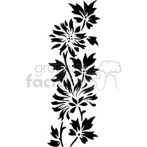 300x300 Royalty Free Vine Of Flowers 380096 Vector Clip Art Image