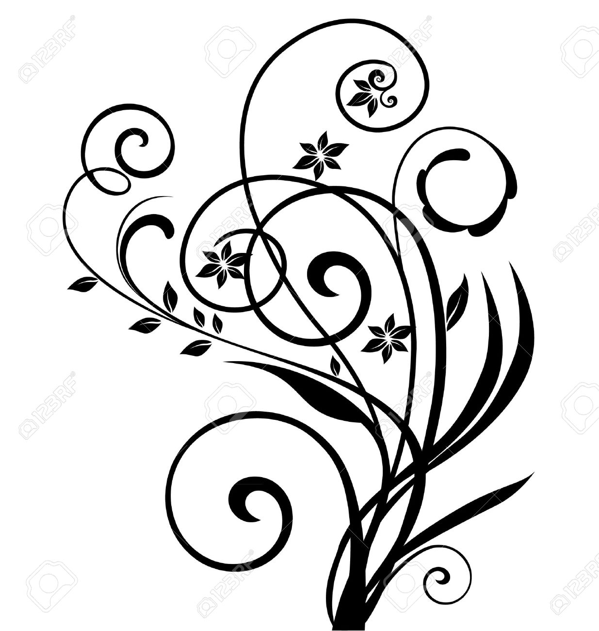 Flower Vines Clipart | Free download on ClipArtMag