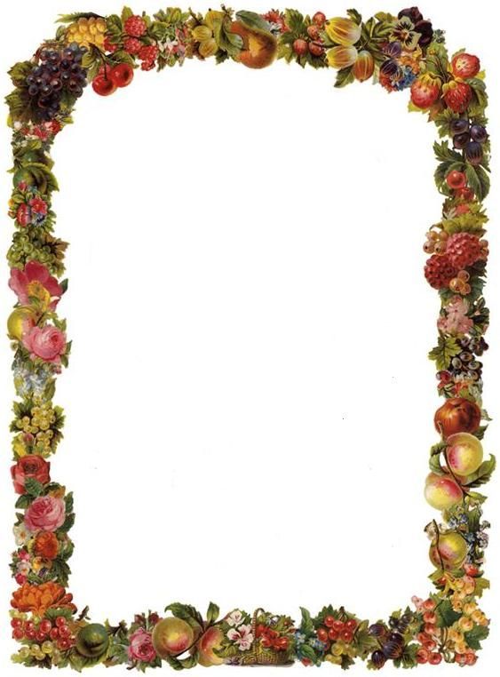 563x762 Free Victorian Flowers And Vintage Fruit Clip Art And Borders