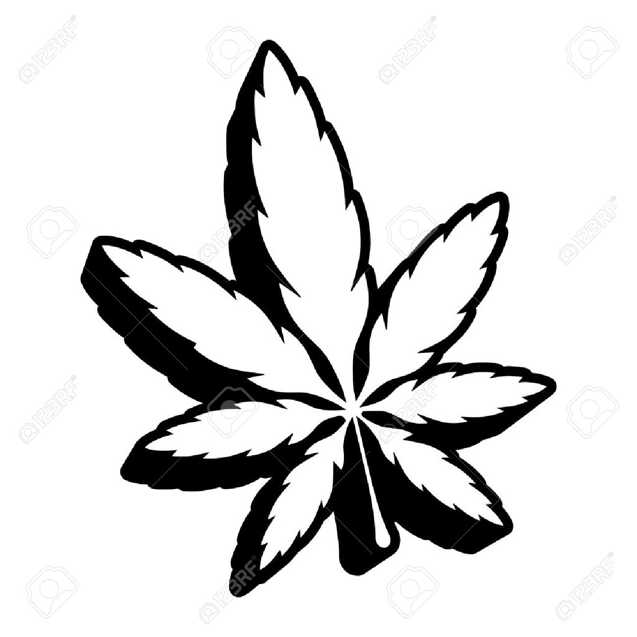 1300x1300 Marijuana Clipart Drawn