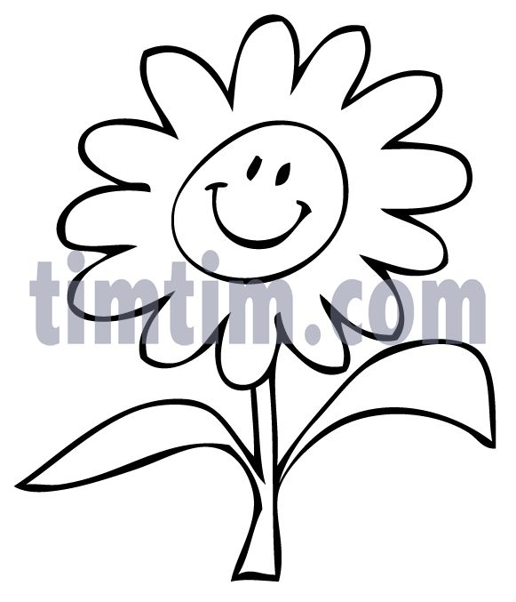 581x677 Free Drawing Of Flower Face Bw From The Category Valentines Easter