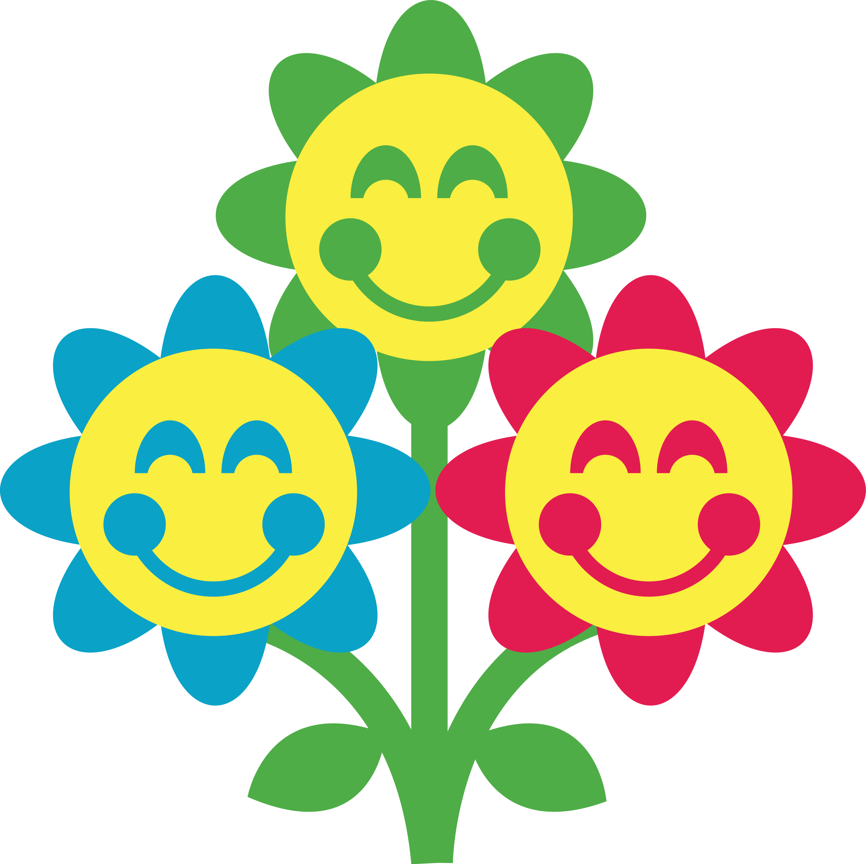 3000x2993 Blue Flower Clipart Face