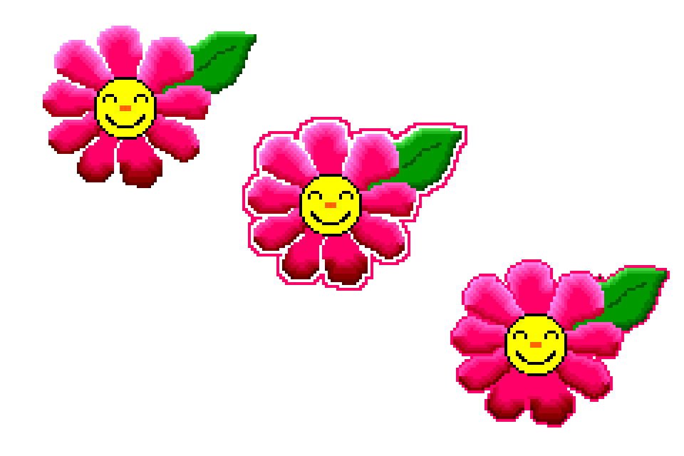 960x640 Smiley Flowers On Pink
