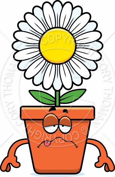 383x590 Sick Cartoon Flowerpot Vector And Royalty Free License