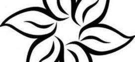 272x125 Clip Art Flower Black And White Clipart Panda