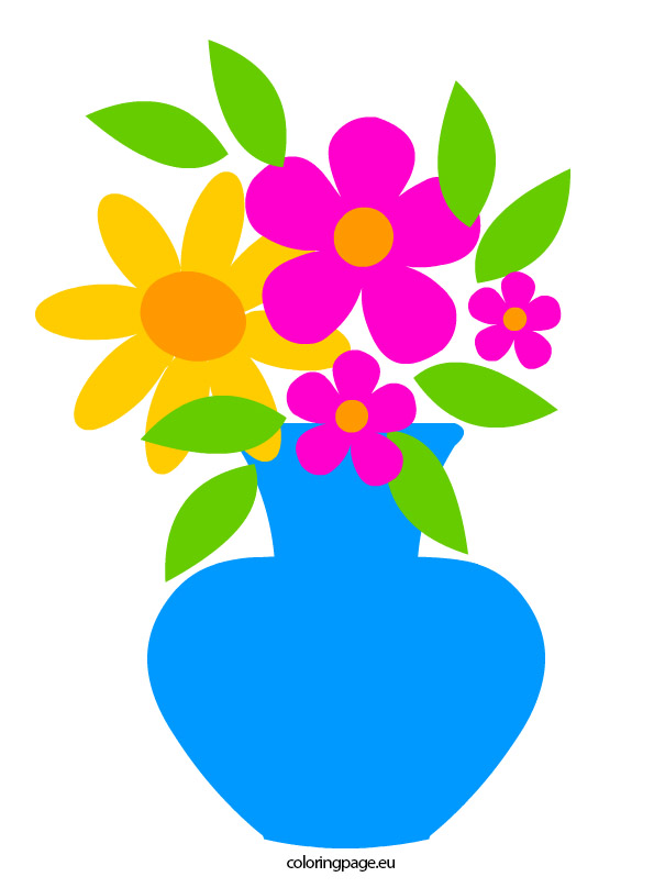 595x808 Flowers In Vase Clip Art