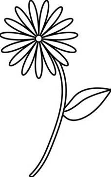 228x363 Four Flowers Flora 80 Black White Line Art Tattoo