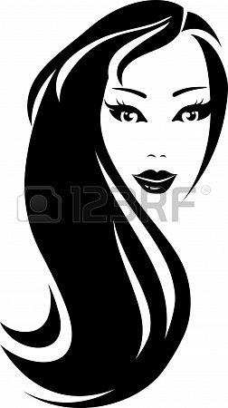 252x450 Abstract Clipart Flowing Hair