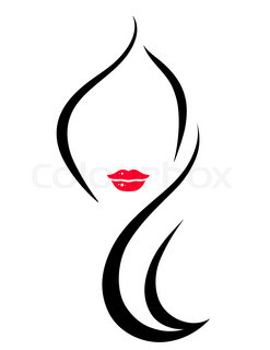 247x320 Women Hair Silhouette Vector Stock Vector Colourbox