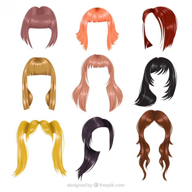 Flowing Hair Vector | Free download on ClipArtMag