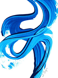 224x300 Flowing Water Paintings Fine Art America