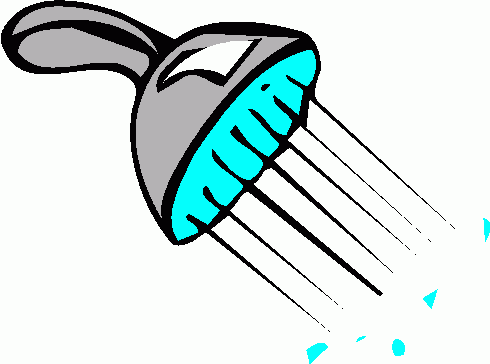 490x364 Bathroom Beautiful Shower Head Clipart Flowing Water 33699072