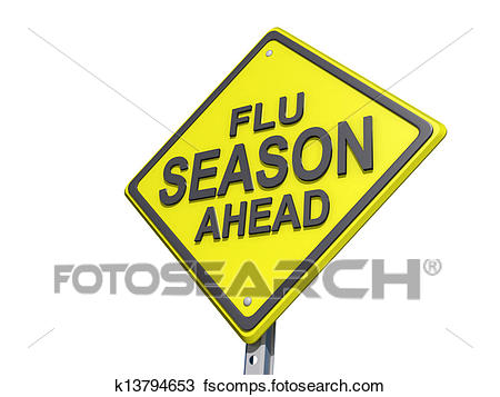 450x357 Stock Photo Of Flu Season Ahead Yield Sign White Background
