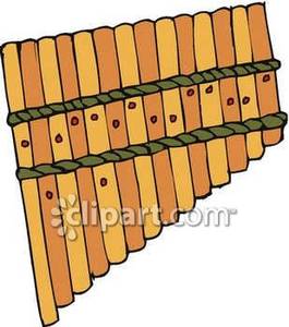 265x300 Wooden Flute Clipart