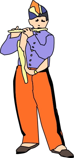 282x599 Kid Playing Flute Clip Art Free Vector In Open Office Drawing Svg