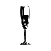 180x180 Champagne Flute Clipart