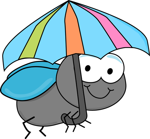 500x463 Fly And Umbrella Clip Art