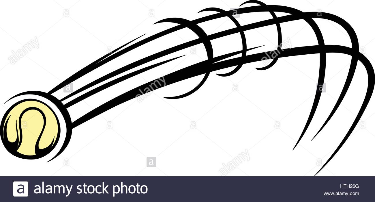 1300x699 Flying Baseball Ball Icon, Icon Cartoon Stock Vector Art