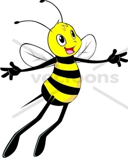 260x320 Bee Flying With Wings