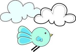 300x205 Bluebird Of Happiness Clipart Image