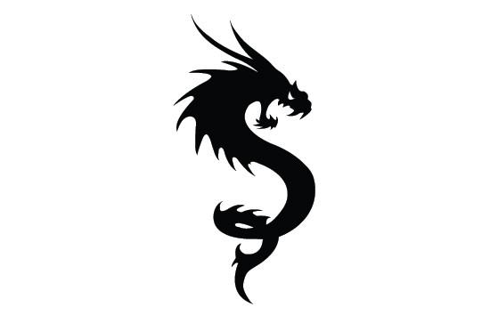 550x354 Dragon Silhouette Vector Silhouettes Vector