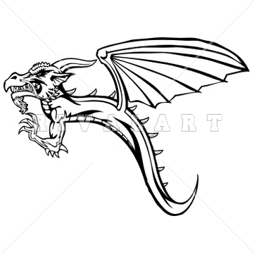 361x361 A Flying Dragon With Wings Clipart Panda