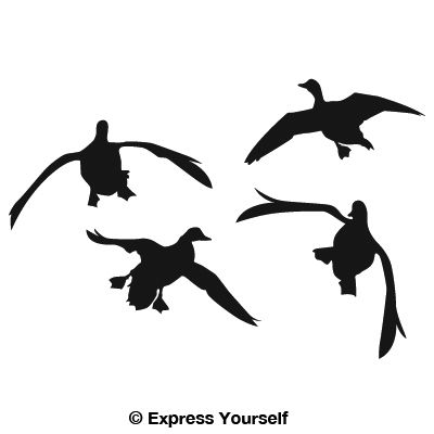 Flying Duck Silhouette | Free download on ClipArtMag