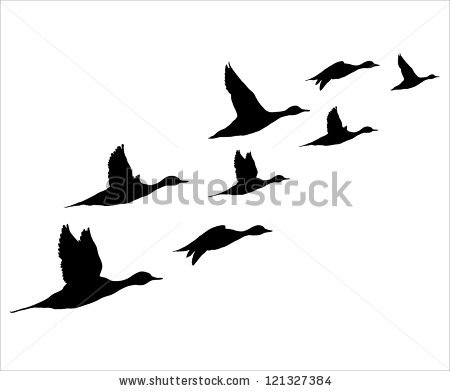 Flying Duck Silhouettes | Free download on ClipArtMag