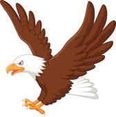 168x170 Flying Eagle Clip Art