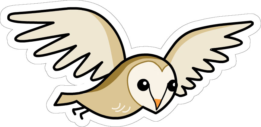 865x421 Barn Owl Clipart Animated
