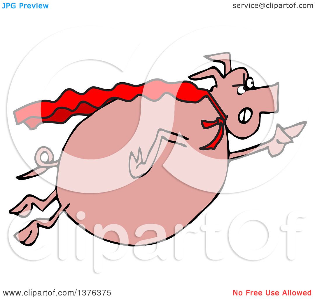 1080x1024 Royalty Free (Rf) Flying Pig Clipart, Illustrations, Vector
