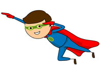 Flying Superhero Clipart | Free download on ClipArtMag