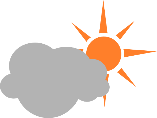 600x452 Weather Symbol Semicloudy Day Clip Art